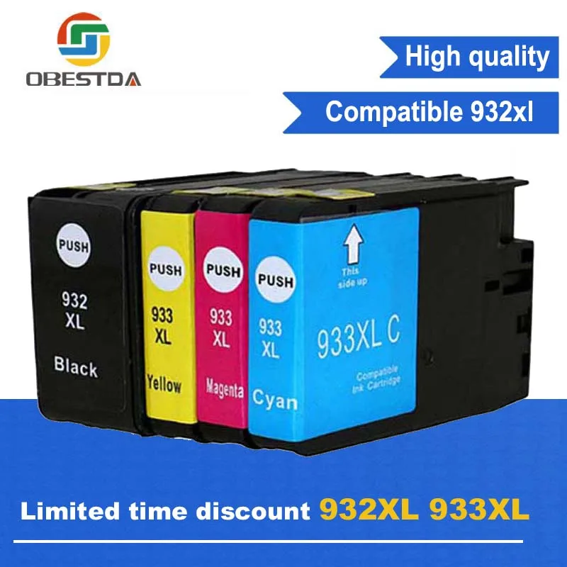 Compatible Ink font b Cartridge b font Replacement For HP 932 XL 933 XL for Officejet