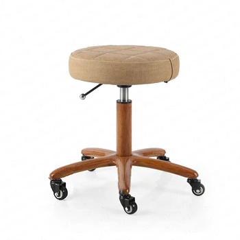 

27%Bar Chair Cashier Bar Chair Round Stool High Stool Simple Backrest Lift Chair Rotating Beauty Chair