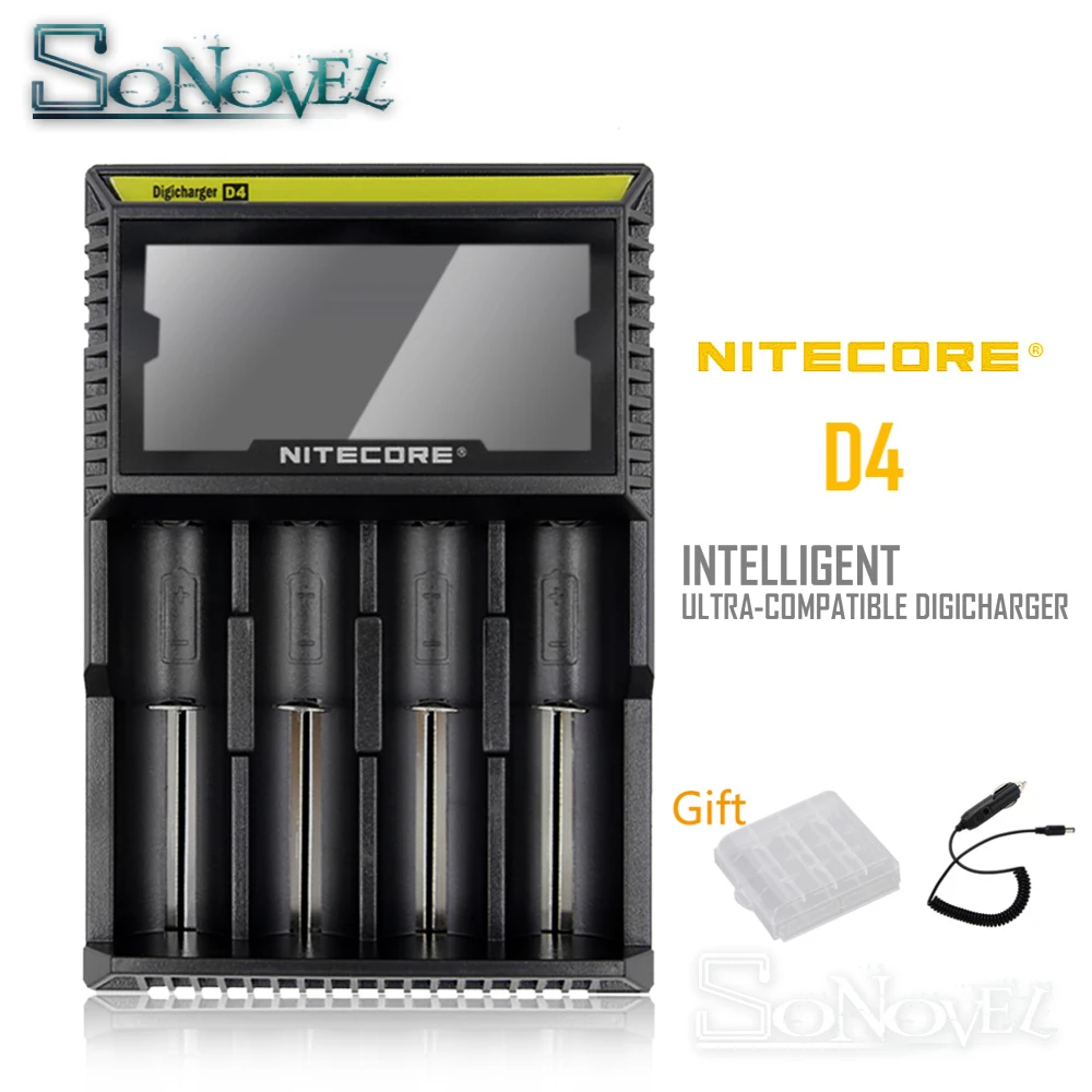 100% Original Nitecore D4 Battery Charger LCD Intelligent Charger Li-ion 18650 14500 16340 26650 AAA AA RCR123 Battery Charger 100% Original Nitecore D4 Battery Charger LCD Intelligent Charger Li-ion 18650 14500 16340 26650 AAA AA RCR123 Battery Charger