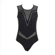 Черные Сетчатые цельные купальные трусики, женская одежда для плавания, купальные костюмы с высоким вырезом, женские боди, сексуальные цельные купальные костюмы