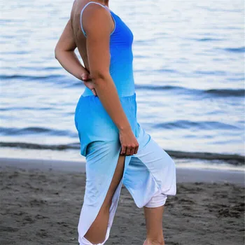 

Summer Female Spaghetti Strap Bodycon Sexy Backless Floral Print Jumpsuits Women Cool Backless Side Hollow Overalls Jumpsuit