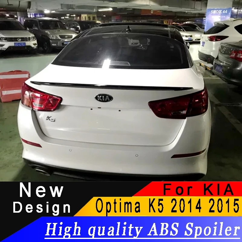 Для Kia Optima K5, спойлер, высокое качество, АБС, заднее крыло, грунтовка или любой цвет, задний спойлер для KIA Optima K5