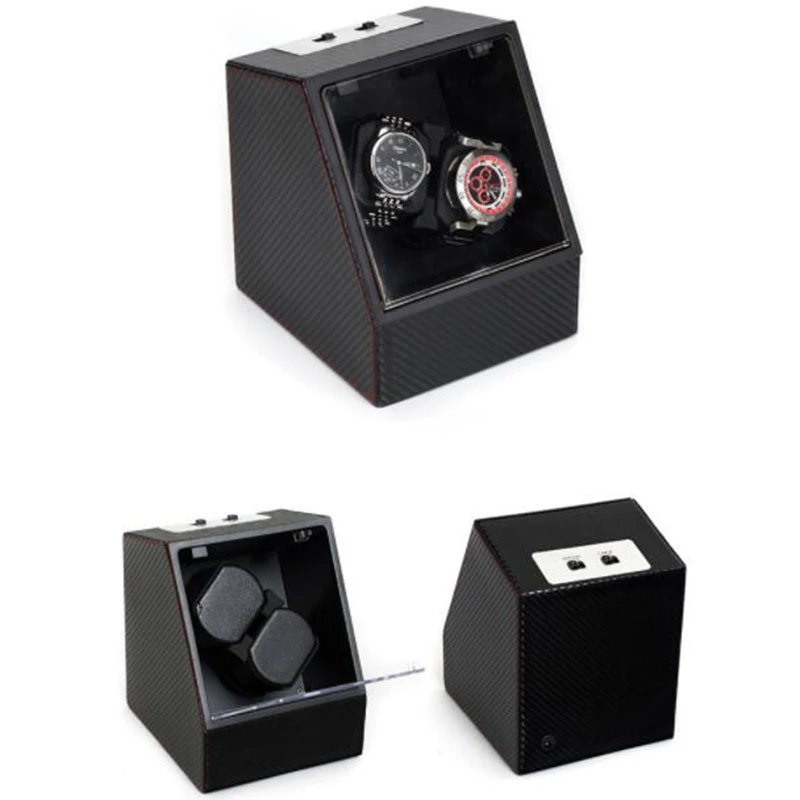 High quality shaker automatic mechanical ebony shine watch box winder 2