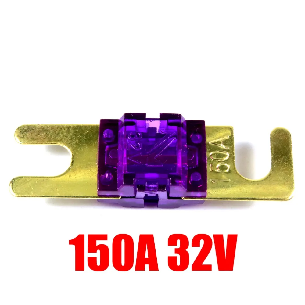 

Gold Plated ANL Stud Car Fuse 150A/32V Mini Car Stereo Audio ANL AFS Fuse
