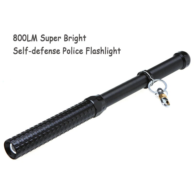 

Zoomable 3-Mode Q5 LED Baseball Bat Emergency Flashlight Flash Light TorchBaton Self-defense Lights ,Baton Self-defense Lights