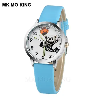 

7-color minimalist design children's cartoon skull watch Girl Watch Children Fashion Watch Sport Jelly Cartoon New Boy Watch