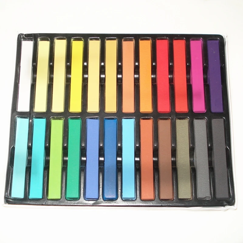 24 colors hair chalk