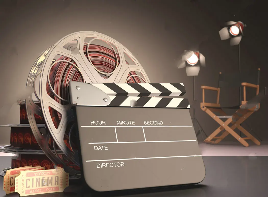 

filming clapboard concept cinema photo studio background Vinyl cloth High quality Computer print wall backdrops