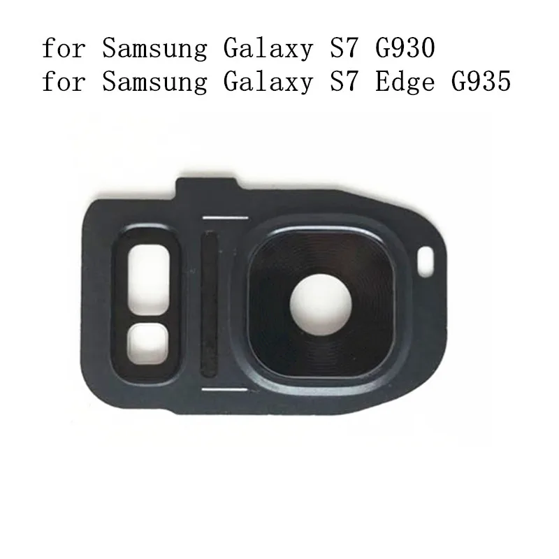 

for Samsung Galaxy S7 G930 S7 Edge G935 Rear Back Camera Glass Lens Cover with Frame Holder Replacement Repair Spare Parts