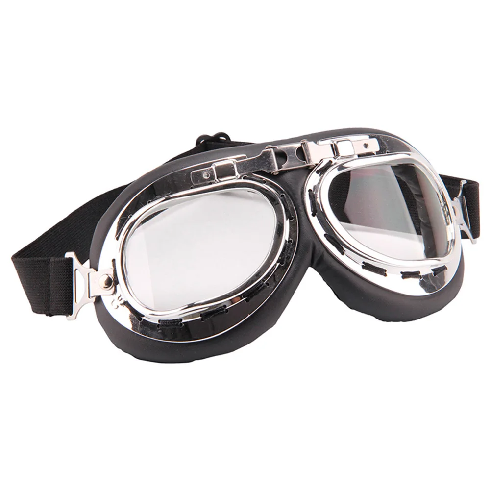 Motor Glasses Pilot Style Protective Motorcycle Bike Motor Biker Motocross ATV Scooter Cruisers Chopper Helmet Sun UV Goggles A3