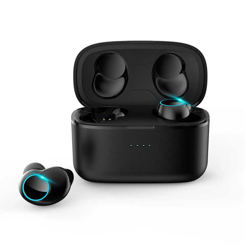 СПЦ Беспроводной наушники Bluetooth 5,0 мини наушники True двойной гарнитуры IPX5 стерео спортивные наушники с микрофоном зарядки коробка для телефона