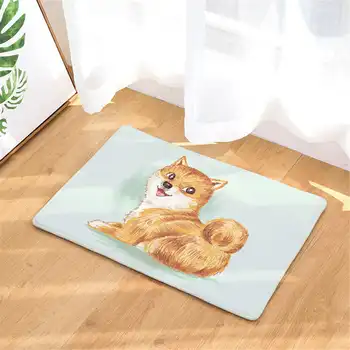 

Cartoon Cat Dog Mat Bath Carpet Floor Mat Home Entrance Doormat Absorbent Bedroom Living Room Floor Mats Modern Kitchen Rug