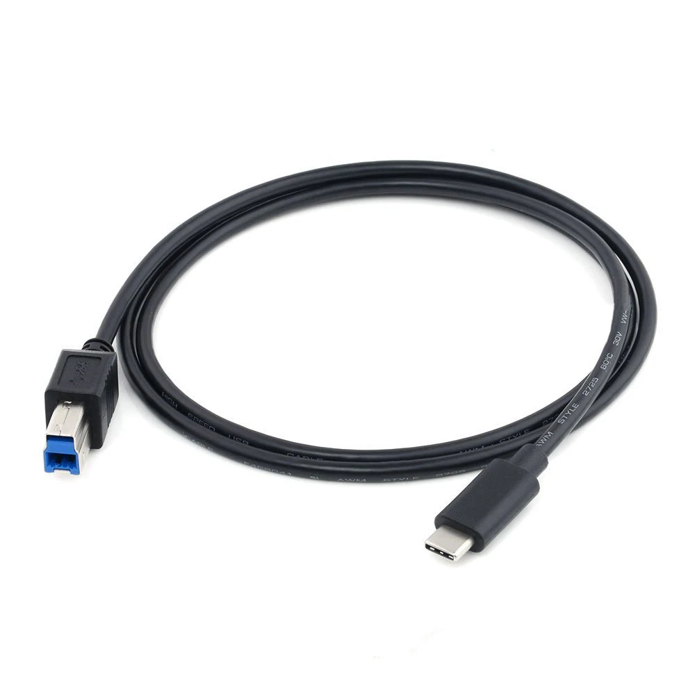 

Micro USB 3.1 Type C Male to Standard Type B USB 3.0 Male Data Cable for New Macbook 12 Inch, Tablet, and Other Type-C Device
