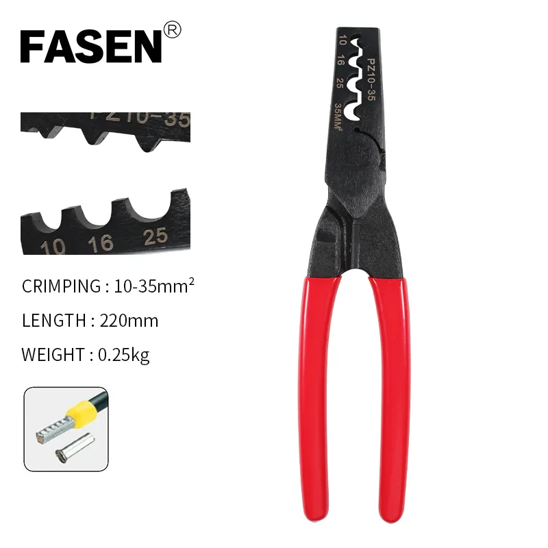 Ratchet Crimper Plier Electrical Wire Terminals Crimping Tool Kit 0.5-35mm² 