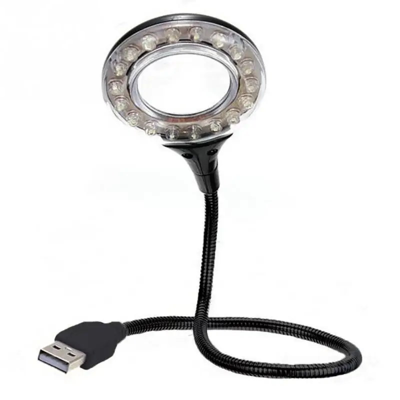 NEW 1pcs Ultra Bright Flexible LED USB Book Light Reading Lamp 18 LEDs