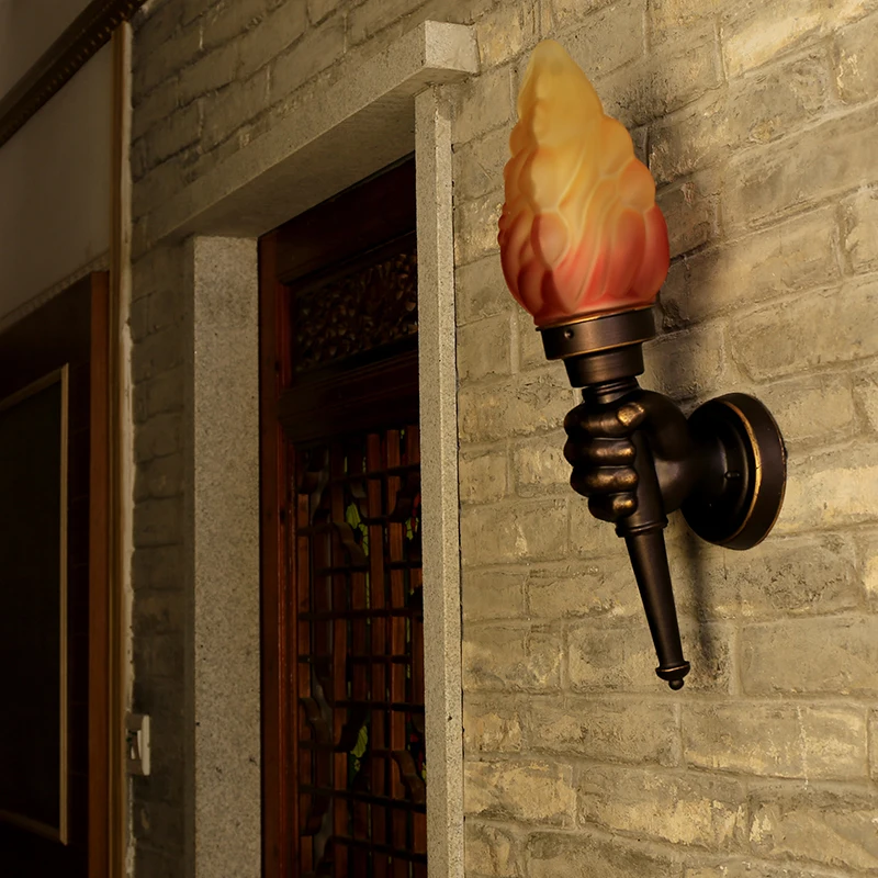 Торчащий настенный светильник кофе ресторан ретро украшение бра сад вилла отель наружное ландшафтное освещение