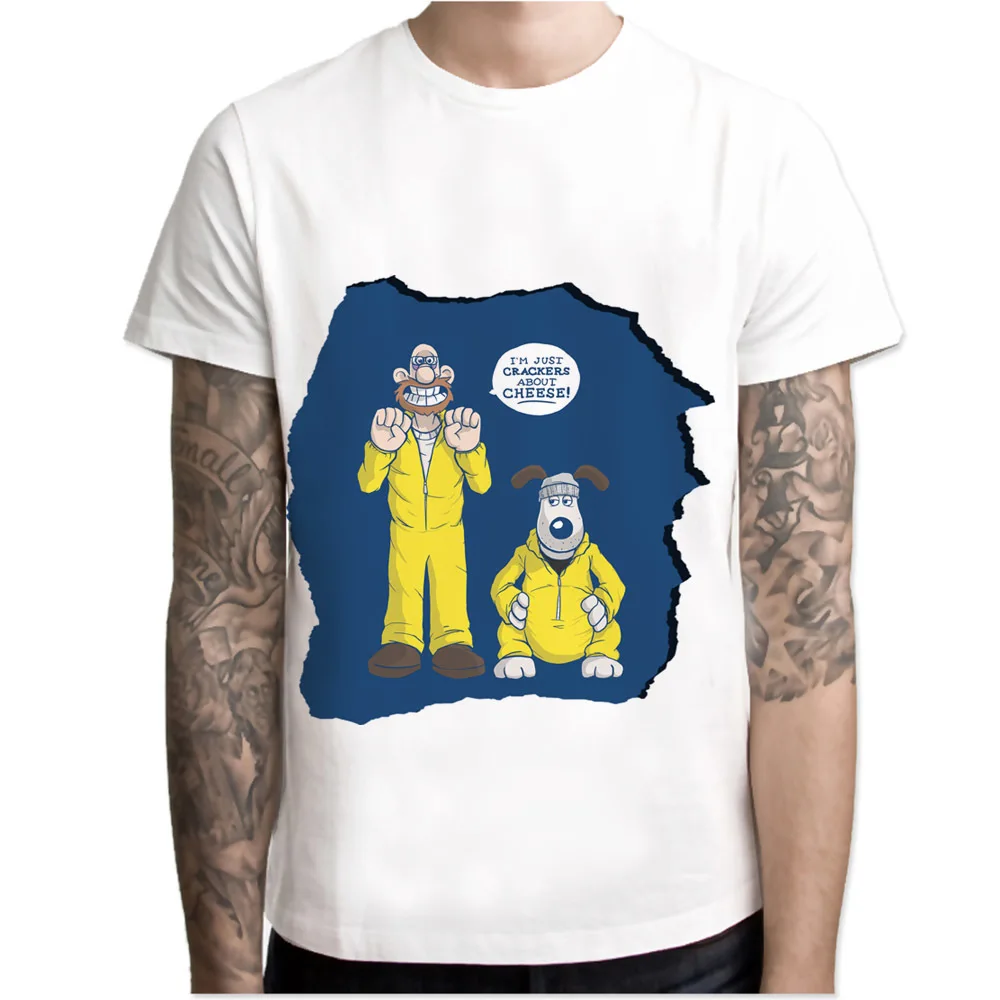 Breaking Bad Wallace And Gromit T men Summer High Quality t shirt