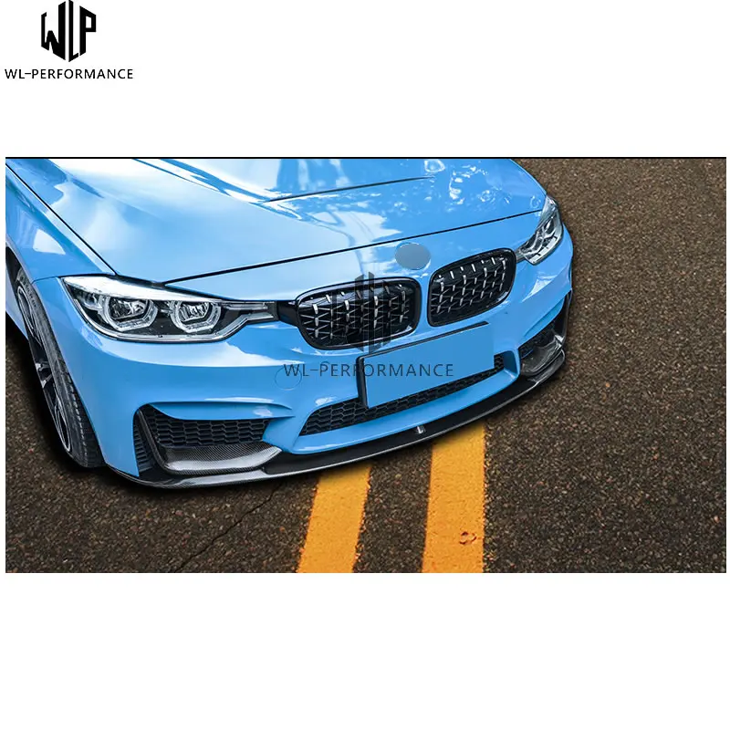 Для BMW 3 серии F30 remould AN M3 Комплект кузова MP стиль Карбон передняя губа передний шкив MP Стиль Нижняя губа передний бампер 2012-UP