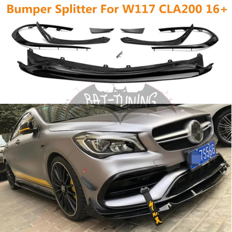 Карниз переднего бампера ABS для Mercedes CLA Class CLA200 CLA250 CLA45 AMG W117 передняя губная