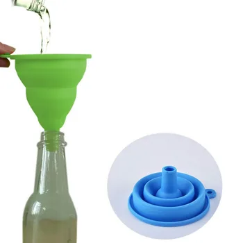 

Silicon Funnel Silicone Snap Strainer Hands-Free Clip-on Heat Silicone Snap Strainer