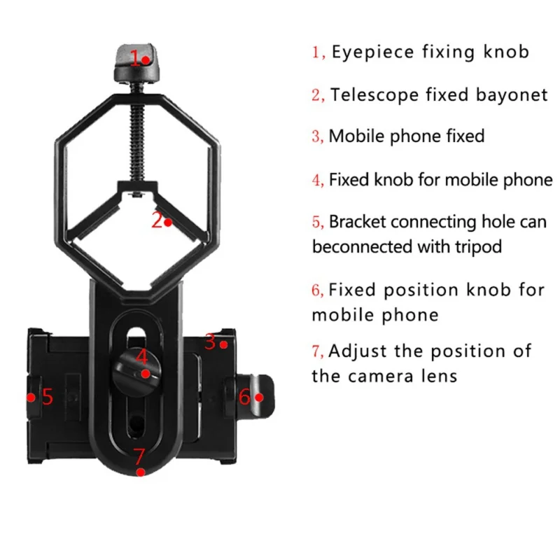 Телескопы Универсальный мобильный телефон камера адаптер мобильный телефон адаптер для бинокулярного Монокуляр зрительные трубы оптовые цены
