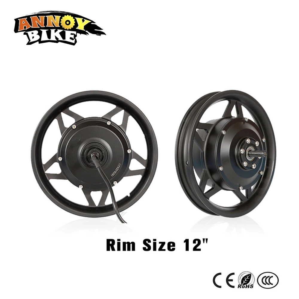 Cheap New Cool Style 12" Rim Size 36v 48v 250w 350w Electric Mountain Bike Electric Folding Bike Hub Motor Wheel 1