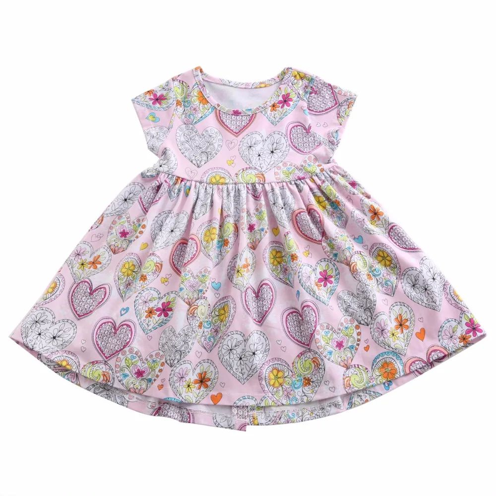 Симпатичное летнее платье Детская одежда 2018 Vestido Robe Fille праздничное принцессы с