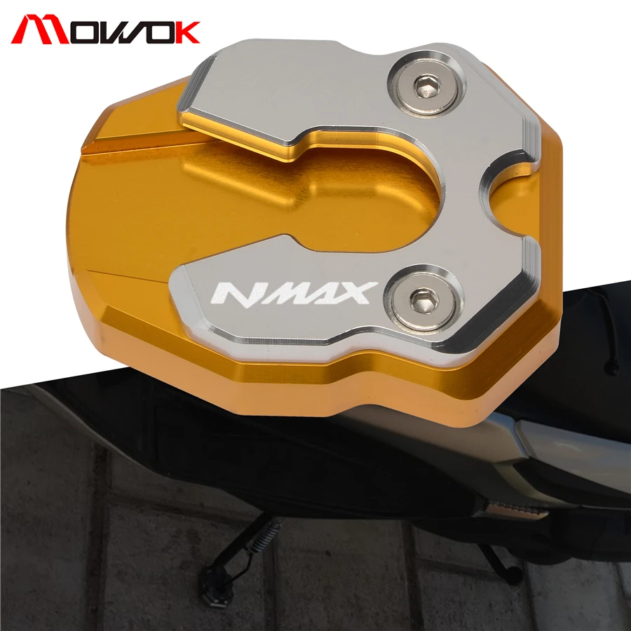 

Motorcycle Flat Foot Side Stand Extension Pad cnc enlarge Plate Fit For YAMAHA NMAX155 NMAX 155 N-MAX 125