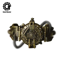 2018 New Punk Retro Quartz Wristwatches Stainless Steel Steampunk Gifts Watch