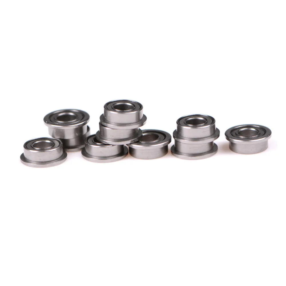MF63zz Metal Double Shielded Miniature Deep Groove Flanged Ball Bearings 10pcs/lot