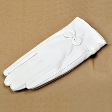 Svadilfari Новые натуральная кожа женские белые высококачественные Вечерние перчатки из овчины женские зимние милые розовые бархатные перчатки