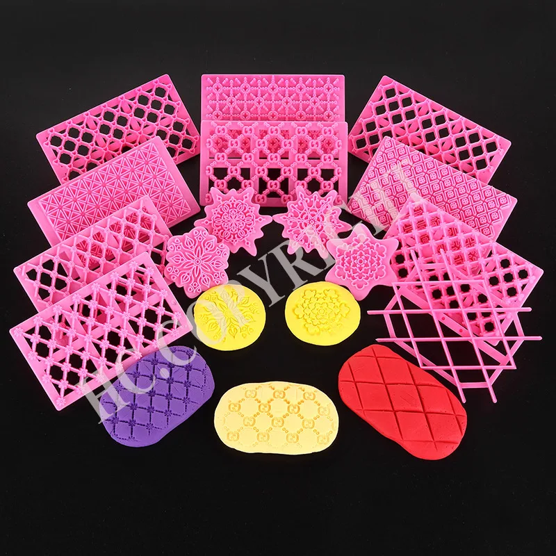 1pc Flower Lace Snowflake Pattern Fondant Cake Sugarcraft ...