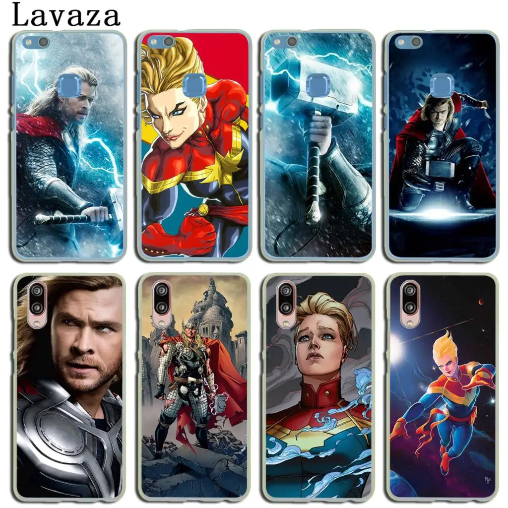 

Lavaza Thor Odinson Marvel Carol Danvers Case for Huawei P20 P9 P10 Plus P8 Mate 20 Pro 10 Lite Mini 2016 2017 2015 P smart