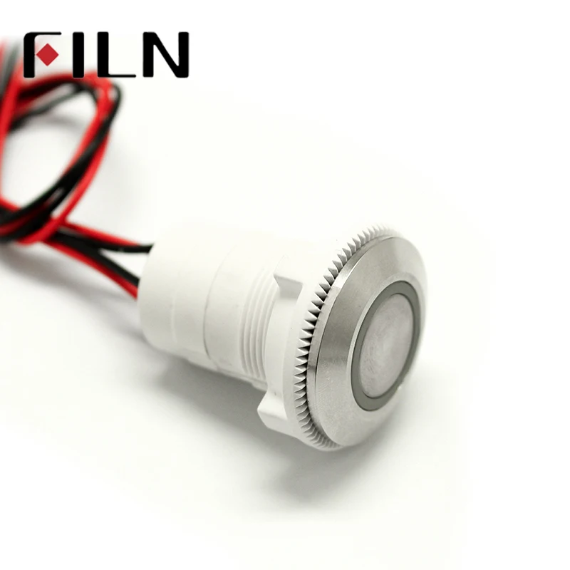 1pcs Waterproof IP68 22mm Pre-wired momentary latching  Push button switch red green blue yellow black white Normally open 2NO