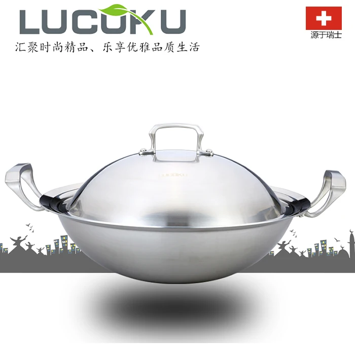 304 Stainless Steel Flat Bottom Wok Chinese Style Coating 304 Stainless Steel Flat Bottom Wok Chinese Style Coating Cookware Cooking Pot Pots And Pans In Woks From Home Garden On Aliexpress