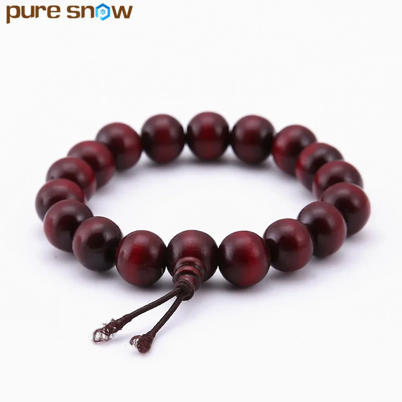 Authentic Brazilian Red Sandalwood Hand String Solid Wood Buddha Beads