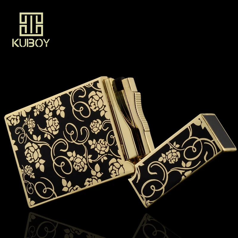 Высококачественная брендовая газовая зажигалка KUBOY белая матовая никелевая