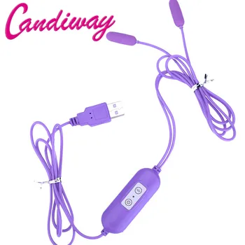 USB power double Egg penis Urethra Vibrator anal prostate Vibrating Clitoral G-Spot Stimulators vagina massager Sex Toys for man 2
