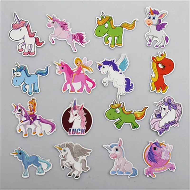 50Pcs/Pack Cartoon Unicorn Pony Sticker Children Toys Gift For DIY Book Laptop Wall Moto Skateboard Trunk Kids Anime Stickers