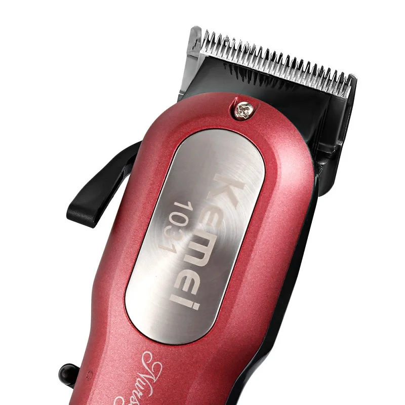 Kemei KM-1031 профессиональная машинка для стрижки волос Электрический триммер для волос бороды мощная бритва для бритья волос Беспроводная Машинка для стрижки волос