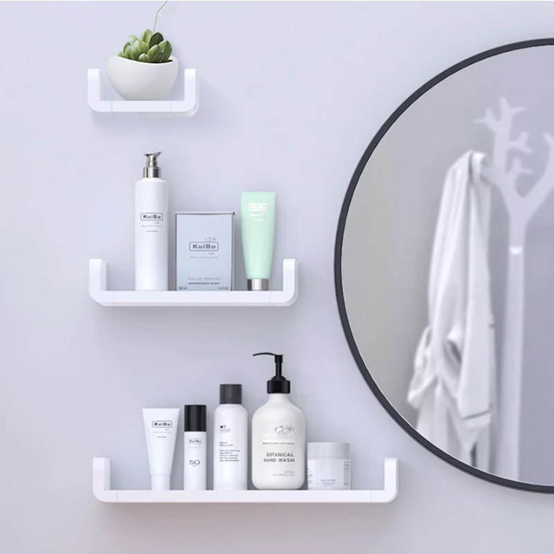 

Toilet Shelf Bathroom Storage Organization Wall Shelves Plastic Storage Shelf Waterproof Accessory for Bathroom Organizer