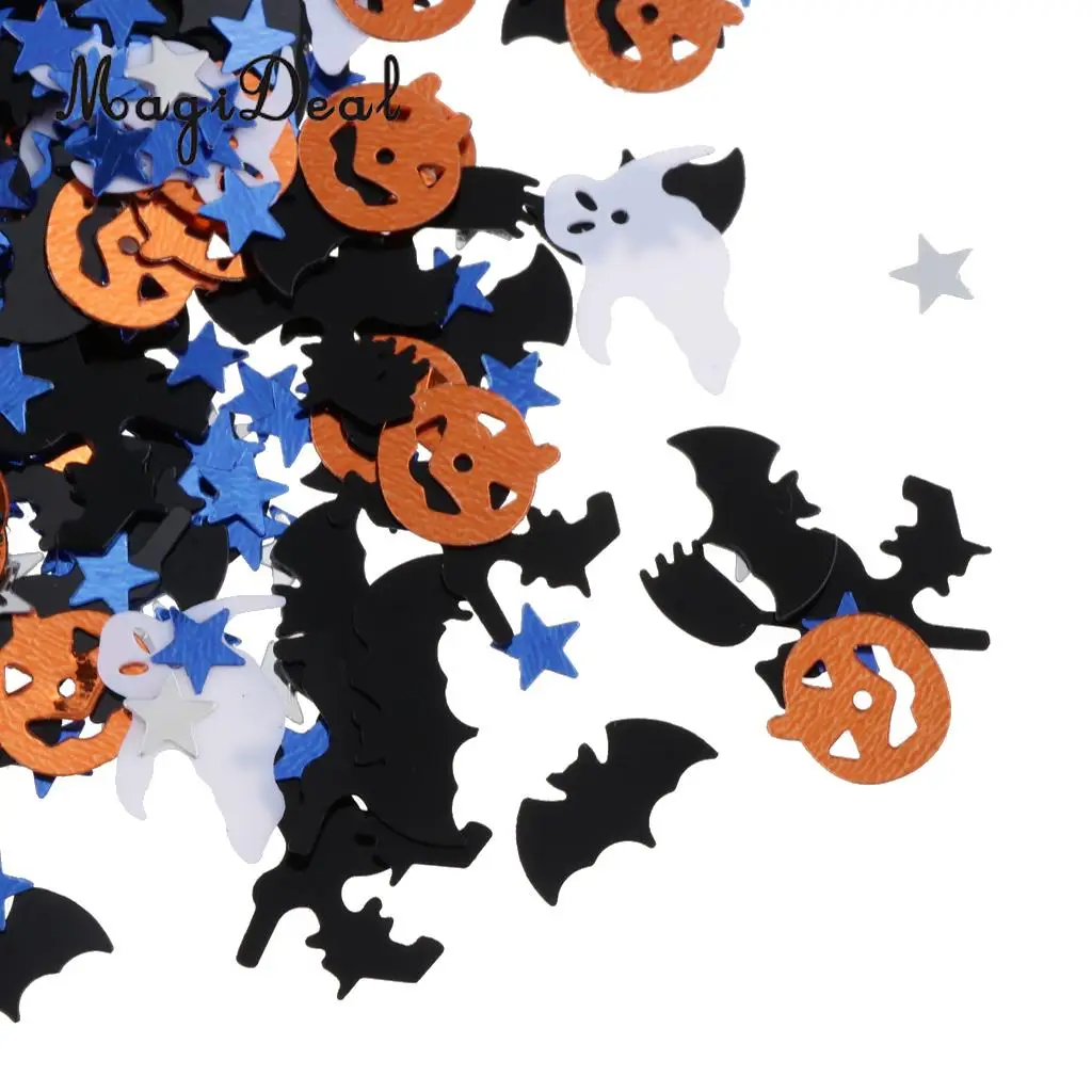 15g Assorted Halloween Pumpkin Witch Star Table Confetti DIY Party Decor