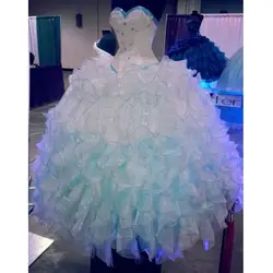 Новинка 2019 года; платье принцессы длиной до пола; милое платье с открытыми плечами; Vestidos de fiesta; Пышное Платье; распродажа