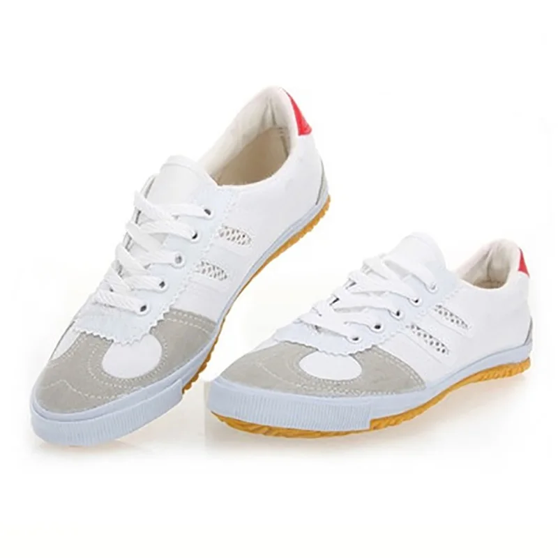 USHINE EU35-46 Volleyball Training Wushu KungFu Sports Canvas Students Net Double Star ShuangXing Shoes Men and Women