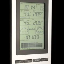 10 единиц беспроводной термометр, Беспроводная метеостанция с наружным датчиком температуры и влажности ЖК-дисплей, барометр