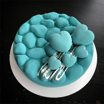 

4YANG New Disc Gravel Cake Mold Baking Chocolate Mousse Mousse Decorating Tools Cakes Mould Pan Bakeware Cake/Egg Tart Mold