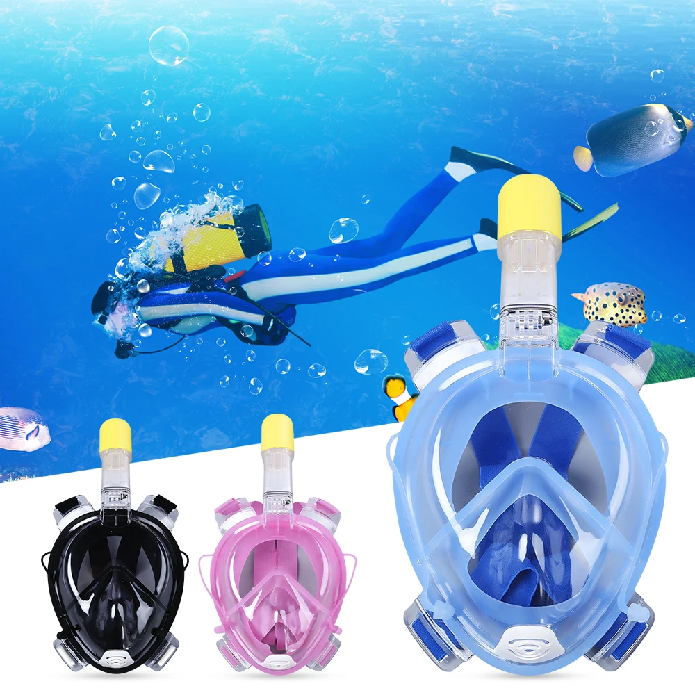 Underwater Diving Full Dry Snorkeling Diving Mask Set Swimming Training