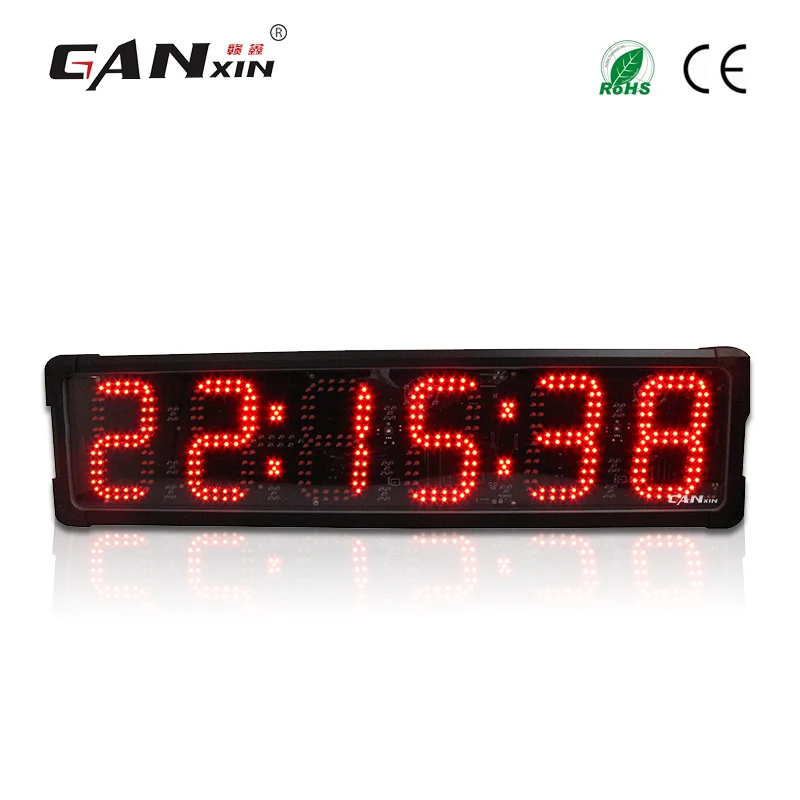 

[Ganxin] High Quality double-sided Countdown Led Race Timer for Sale with CE and RoHS Certifications large square wall clocks