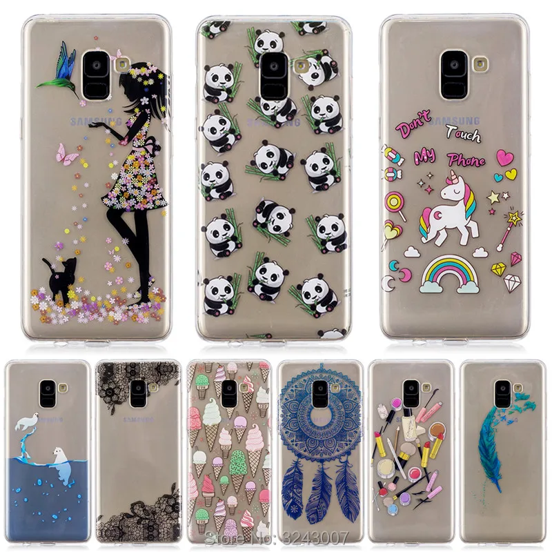 For Samsung Galaxy S8 S8Plus S9 S9Plus Case Cover for A8 A8Plus 2018 S4 S5mini Note8 G530 Caes Silicon bags |