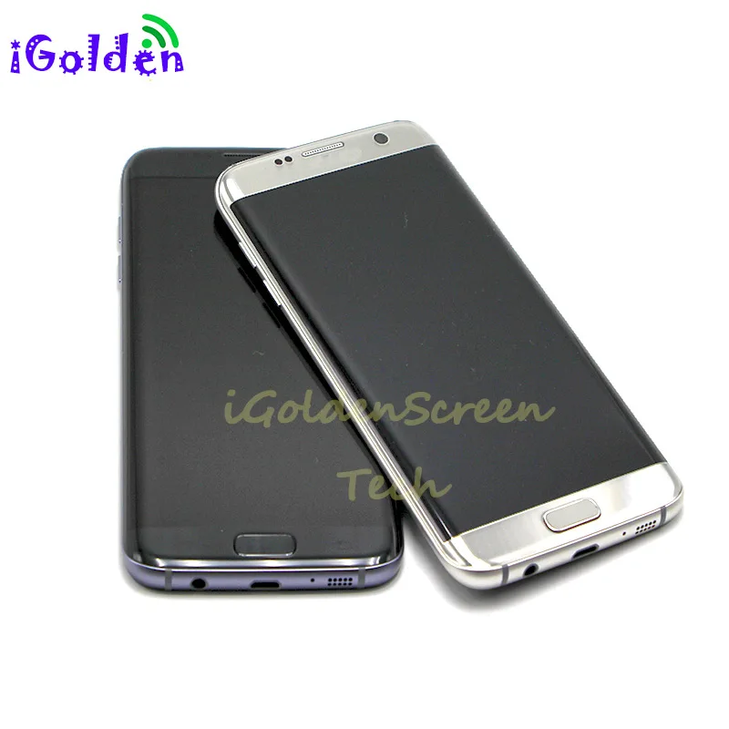 Для SAMSUNG GALAXY S7 EDGE G935 G935F ЖК дисплей с рамкой кодирующий преобразователь сенсорного